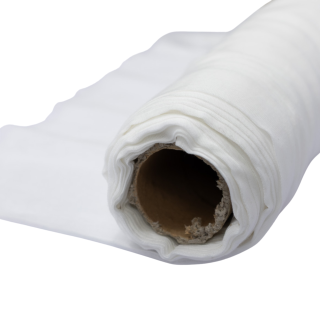 Bleached Cotton Muslin 50 Metre Roll